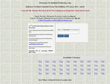 Tablet Screenshot of buffalonydeaths.com